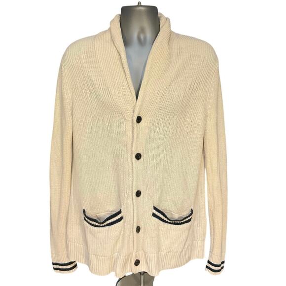 Abercrombie & Fitch Shaw Collar Oversized Cotton Cardigan Size S - Picture 1 of 7